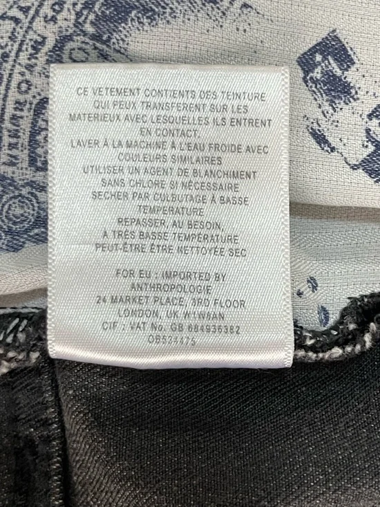 Anthropologie Pilcro Women’s Size 27 Midi Rise Straight Leg Jeans Black - Picture 15 of 16